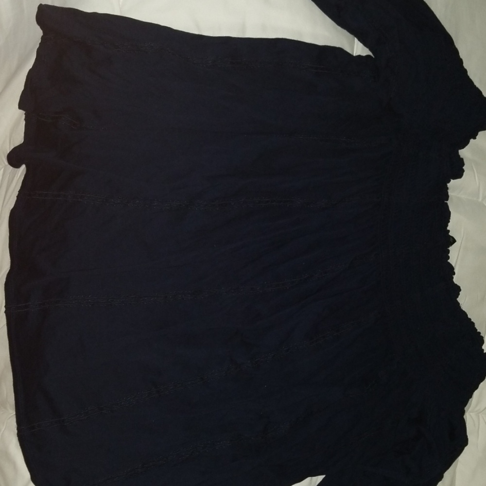 Navy blue off the shoulder top